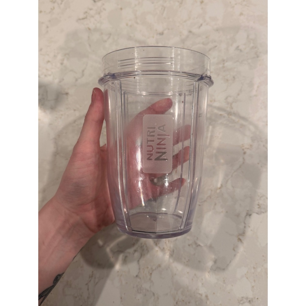 Nutri Ninja Replacement 18oz Blender‎ Cup Single Serve Jar Clear Plastic
